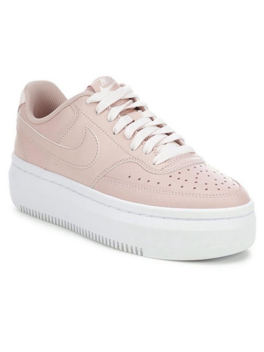 Nike Women’s Platform Sneakers - Pale Pink with White Sole